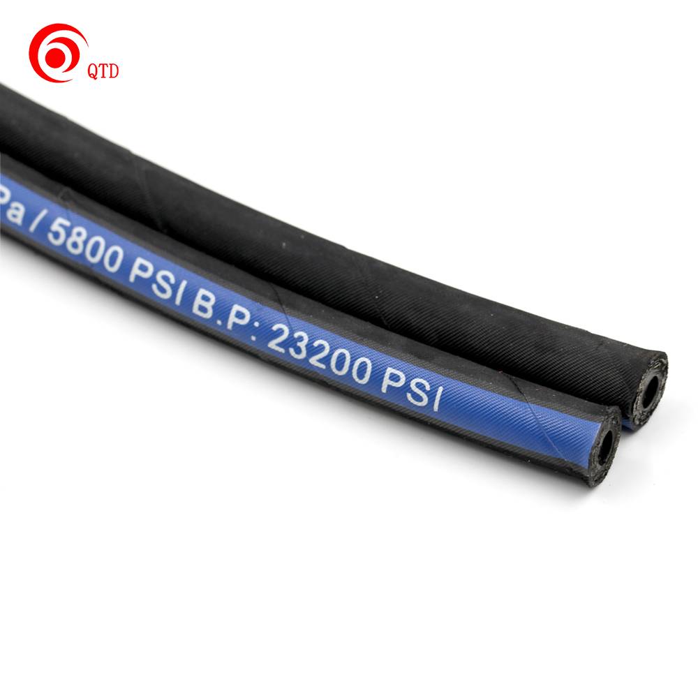 Lowest Price Braid Steel Wire Reinforced Flexible Rubber Hose Hydraulic Rubber Hose Pipe