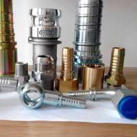 Inexpensive Interlock Hydraulic Hose Fitting And Ferrule Double Connection Hose Fitting